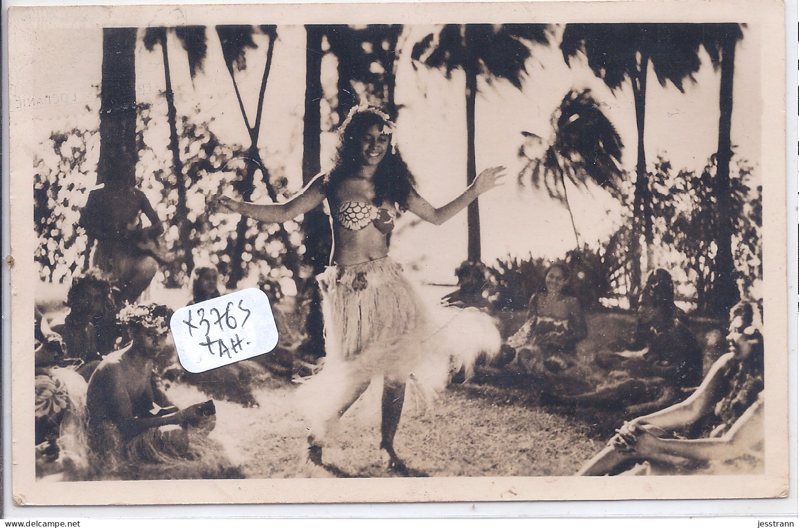 TAHITI- UNE DANSEUSE TAHITIENNE- 1951 - Tahiti