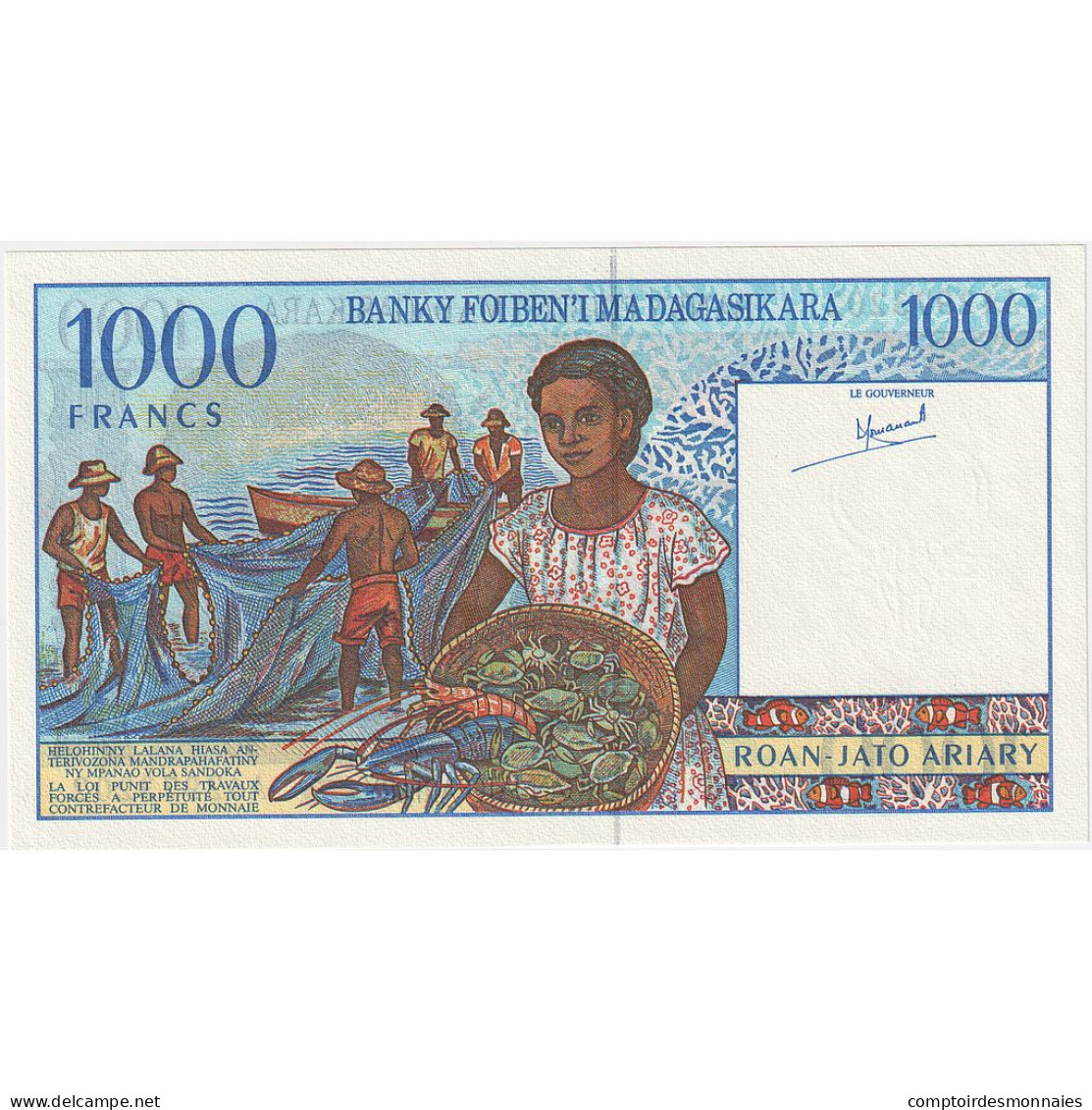 Madagascar, 1000 Francs = 200 Ariary, Undated (1994), KM:76a, NEUF - Madagascar