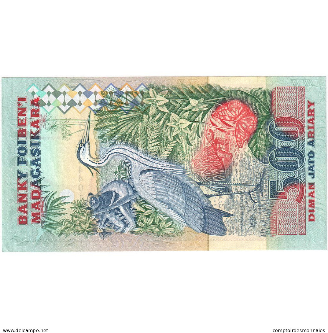 Madagascar, 2500 Francs = 500 Ariary, KM:72Ab, NEUF - Madagaskar