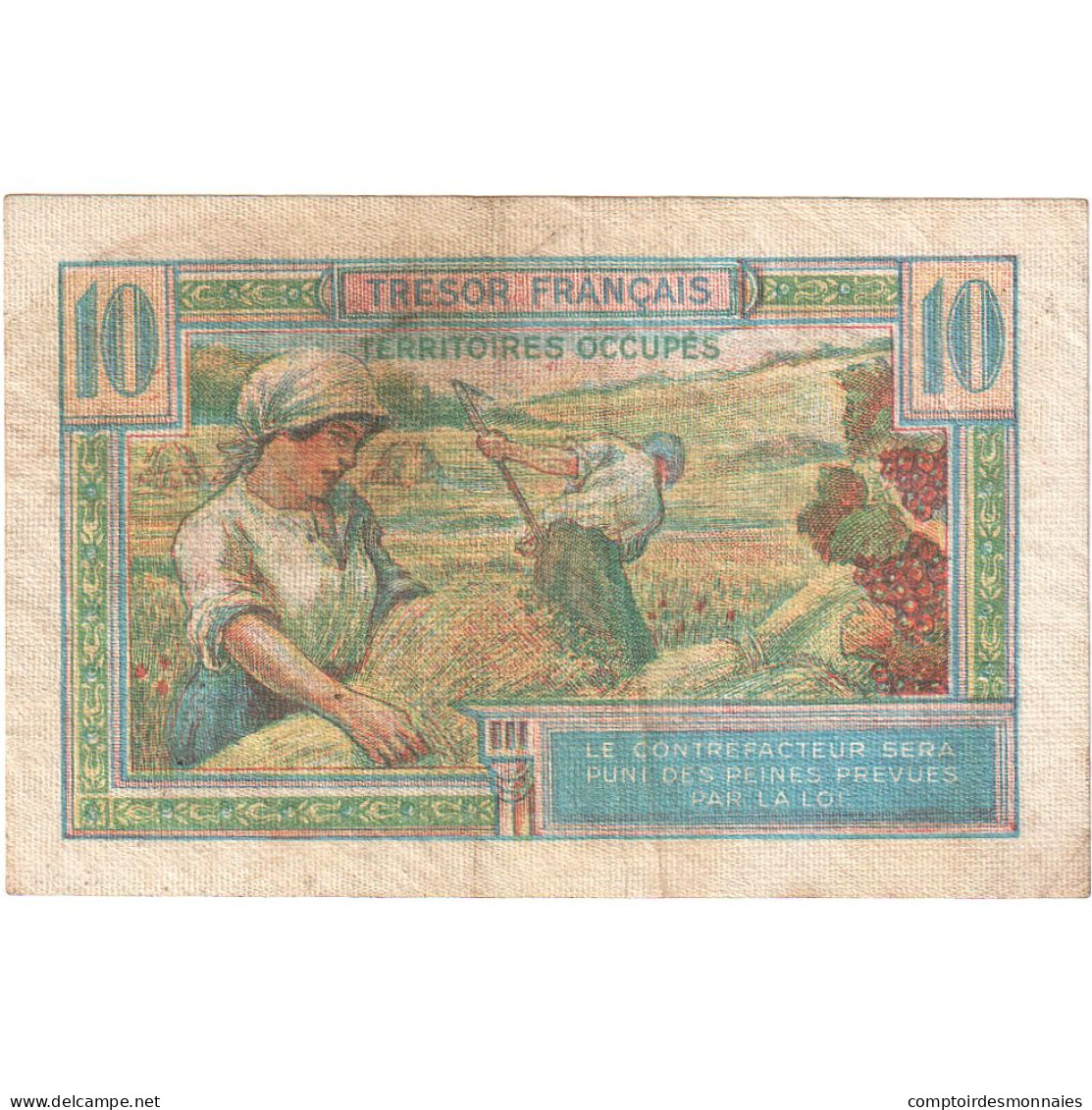 France, 10 Francs, 1947 Trésor Français, 1947, A.01834235, SUP - 1947 French Treasury