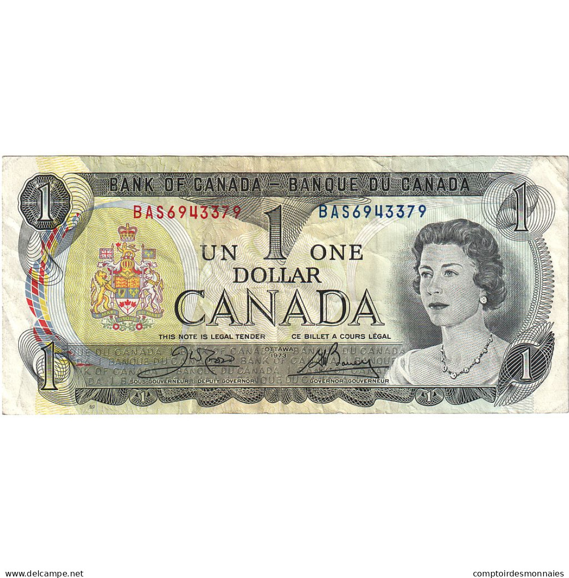 Canada, 1 Dollar, 1973, KM:85c, TB - Canada