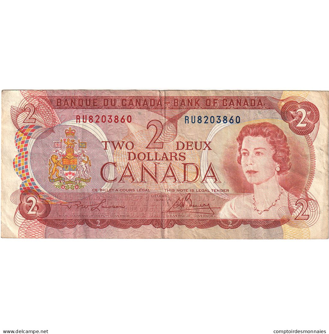 Canada, 2 Dollars, 1974, KM:86a, TB - Canada