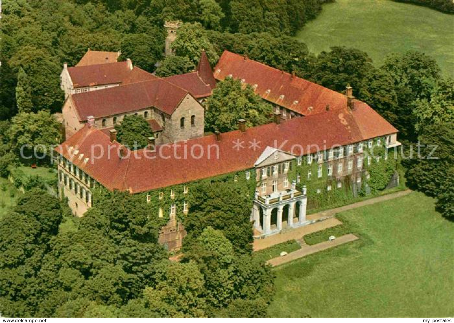 72889007 Luenen Fliegeraufnahme Schloss Cappenberg Luenen - Lünen