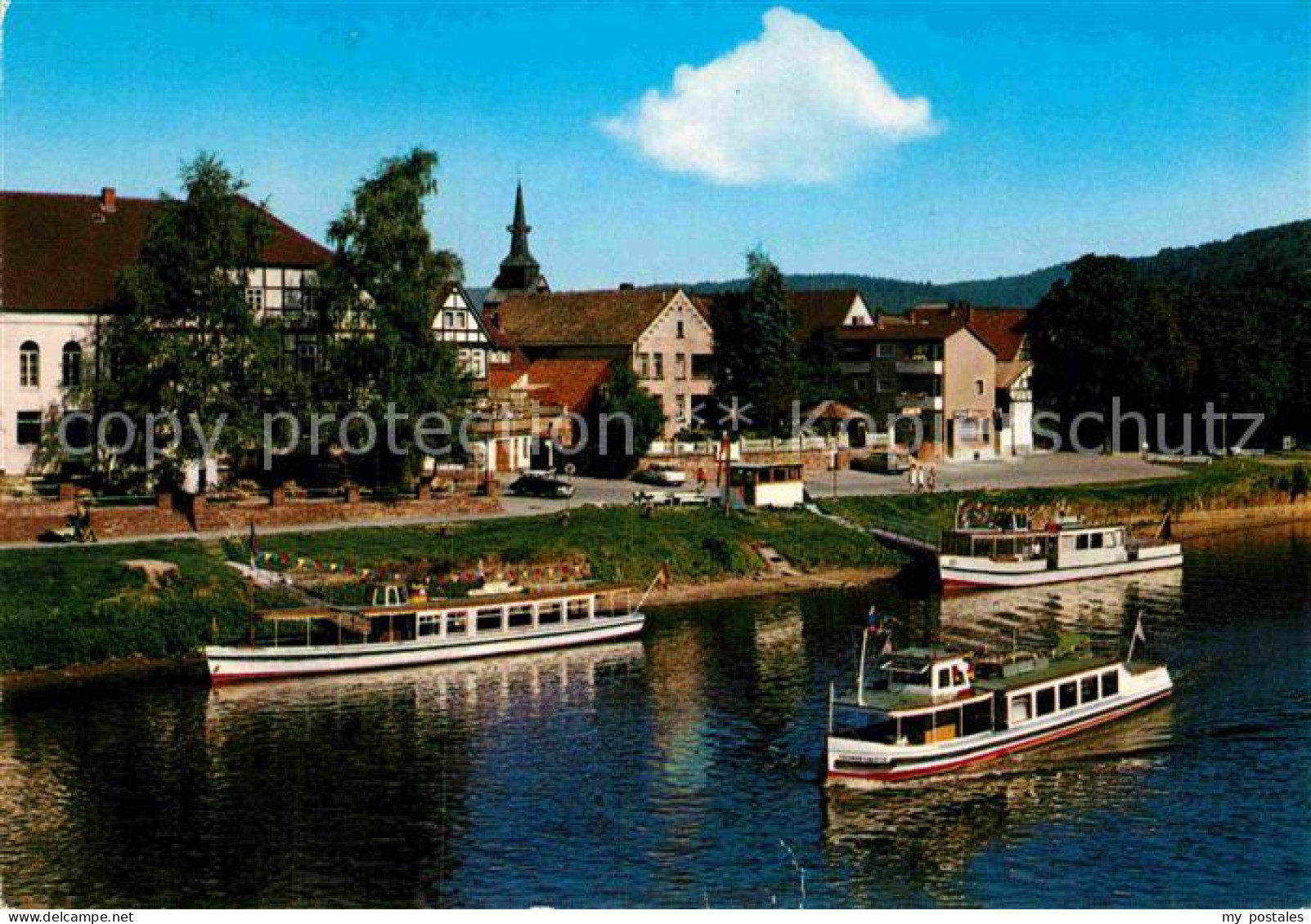 72888519 Bodenwerder Weserpartie Mit Anleger Der Weissen Flotte Bodenwerder - Bodenwerder