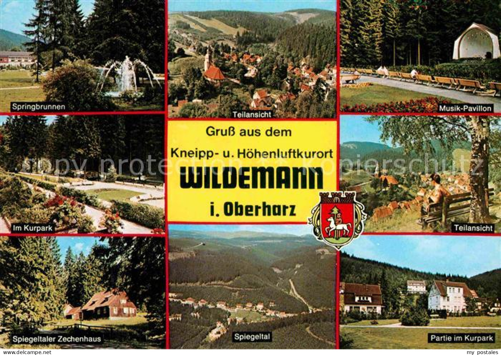 72888332 Wildemann Springbrunnen Kurpark Musikpavillon Spiegeltaler Zechenhaus W - Wildemann