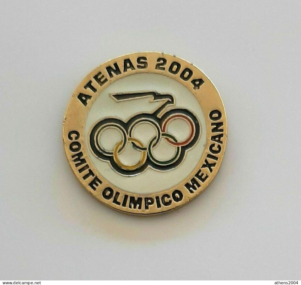 @ Athens 2004 Olympic Games - Mexico Dated NOC Pin - Jeux Olympiques