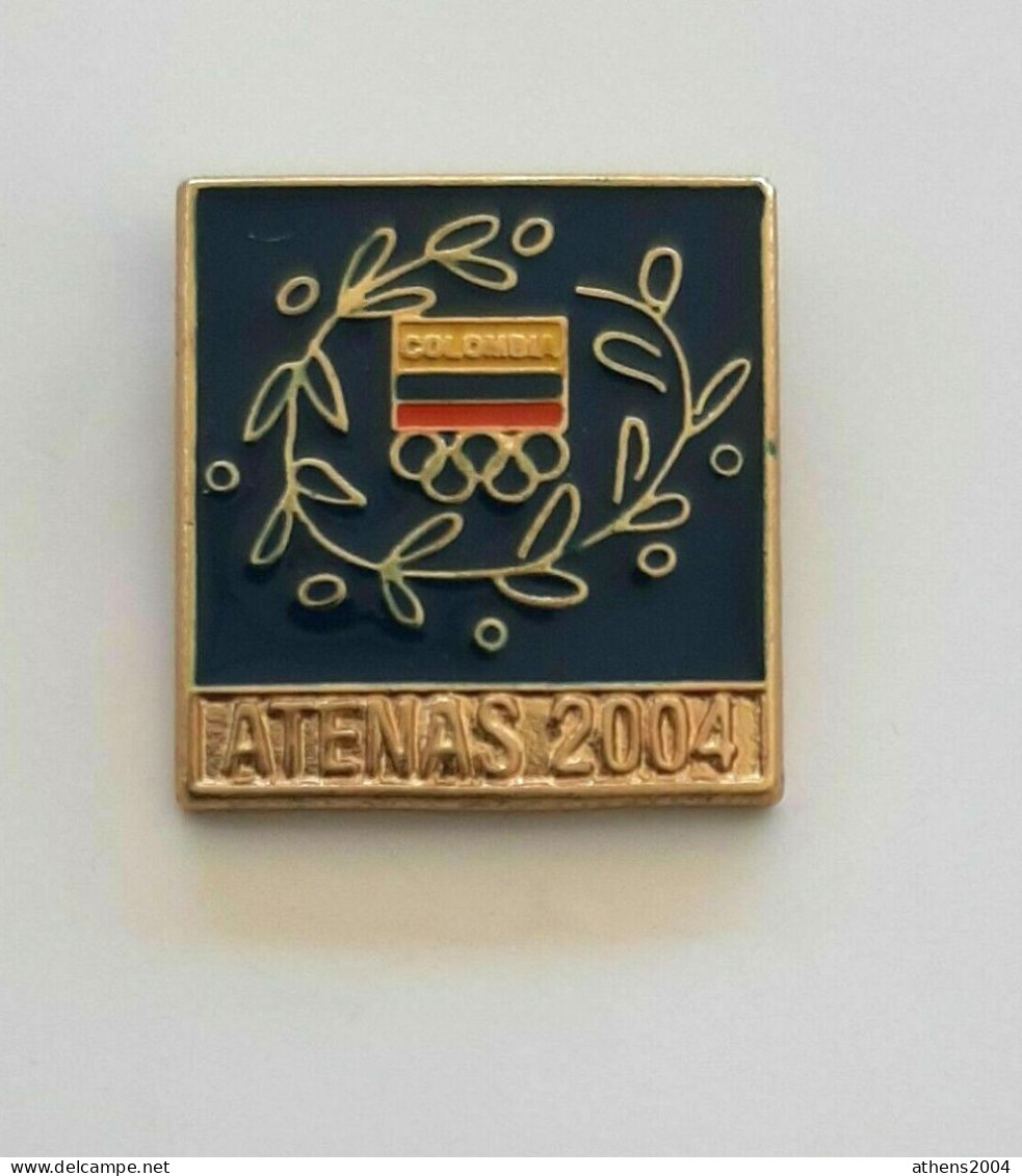 @ Athens 2004 Olympic Games - Colombia Dated NOC Pin - Jeux Olympiques