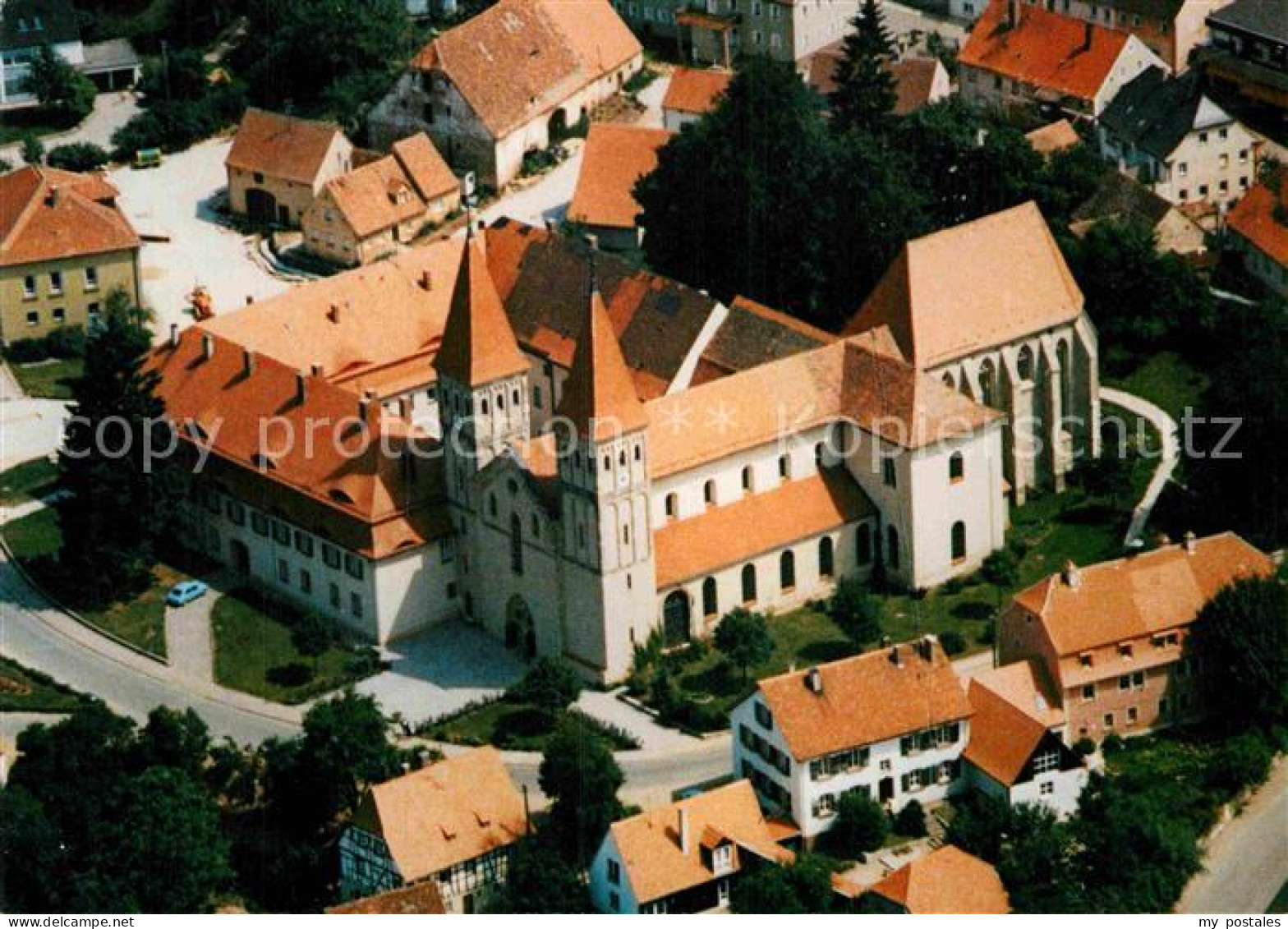 72886722 Heidenheim Brenz Fliegeraufnahme Muenster Ehem Benediktinerabtei Heiden - Heidenheim