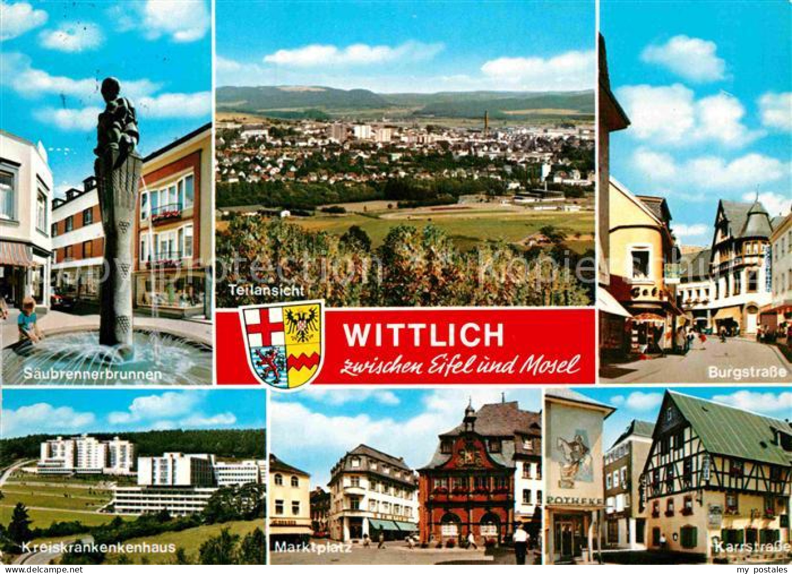 72886194 Wittlich Burgstrasse Saeubrennerbrunnen Krankenhaus Marktplatz Karrstra - Wittlich