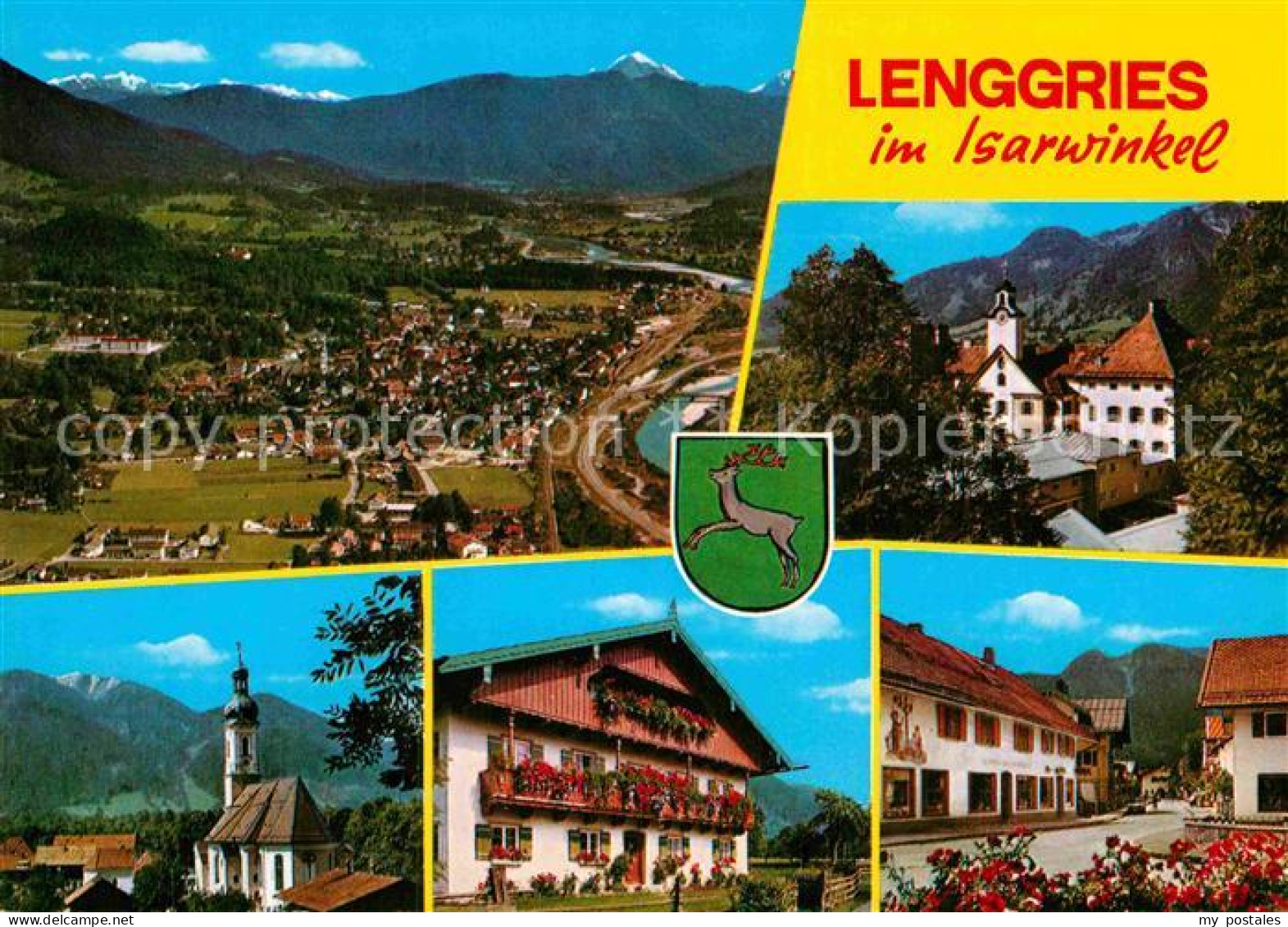 72885801 Lenggries Panorama Isartal Alpen Ortsmotive Mit Kirche Lenggries - Lenggries