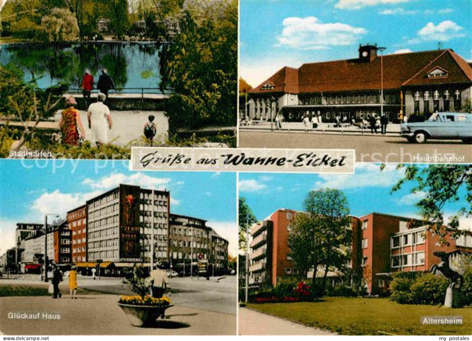 72885627 Wanne-Eickel Stadtgarten Bahnhof Altersheim Glueckauf Haus Herne - Herne