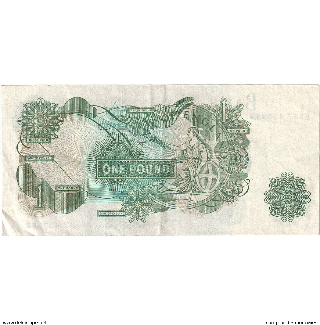 Grande-Bretagne, 1 Pound, Undated (1970-77), KM:374g, TTB+ - 1 Pond