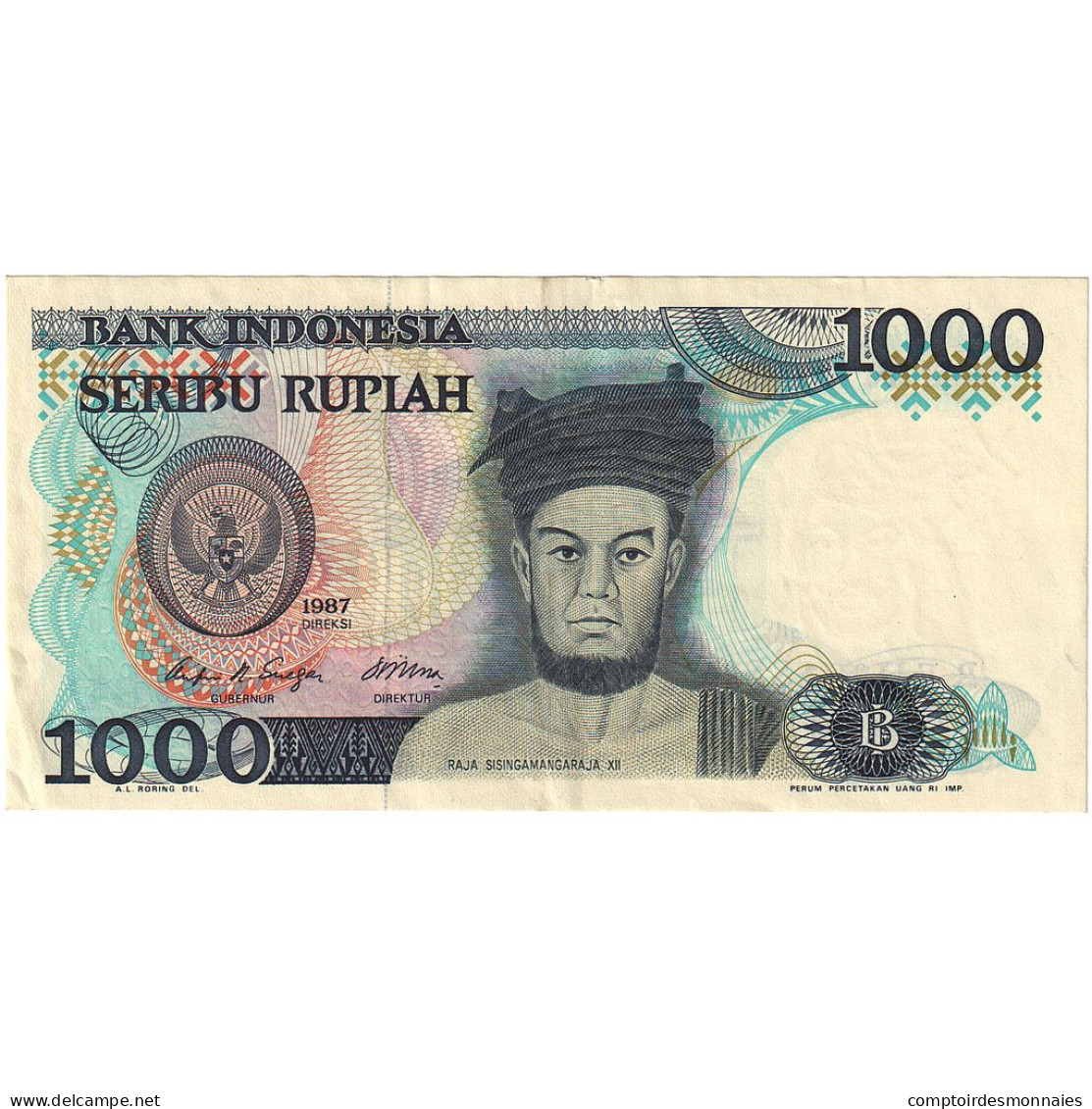 Indonésie, 1000 Rupiah, 1987, KM:124a, TTB - Indonesia