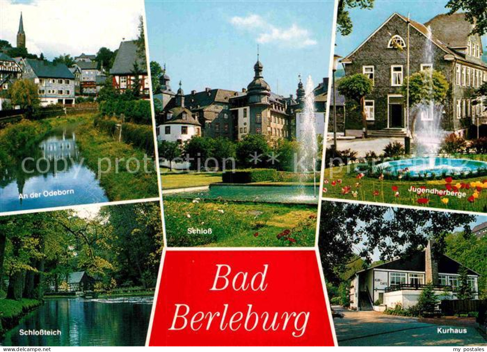 72885513 Bad Berleburg Partie An Der Odeborn Schlossteich Schloss Jugendherberge - Bad Berleburg