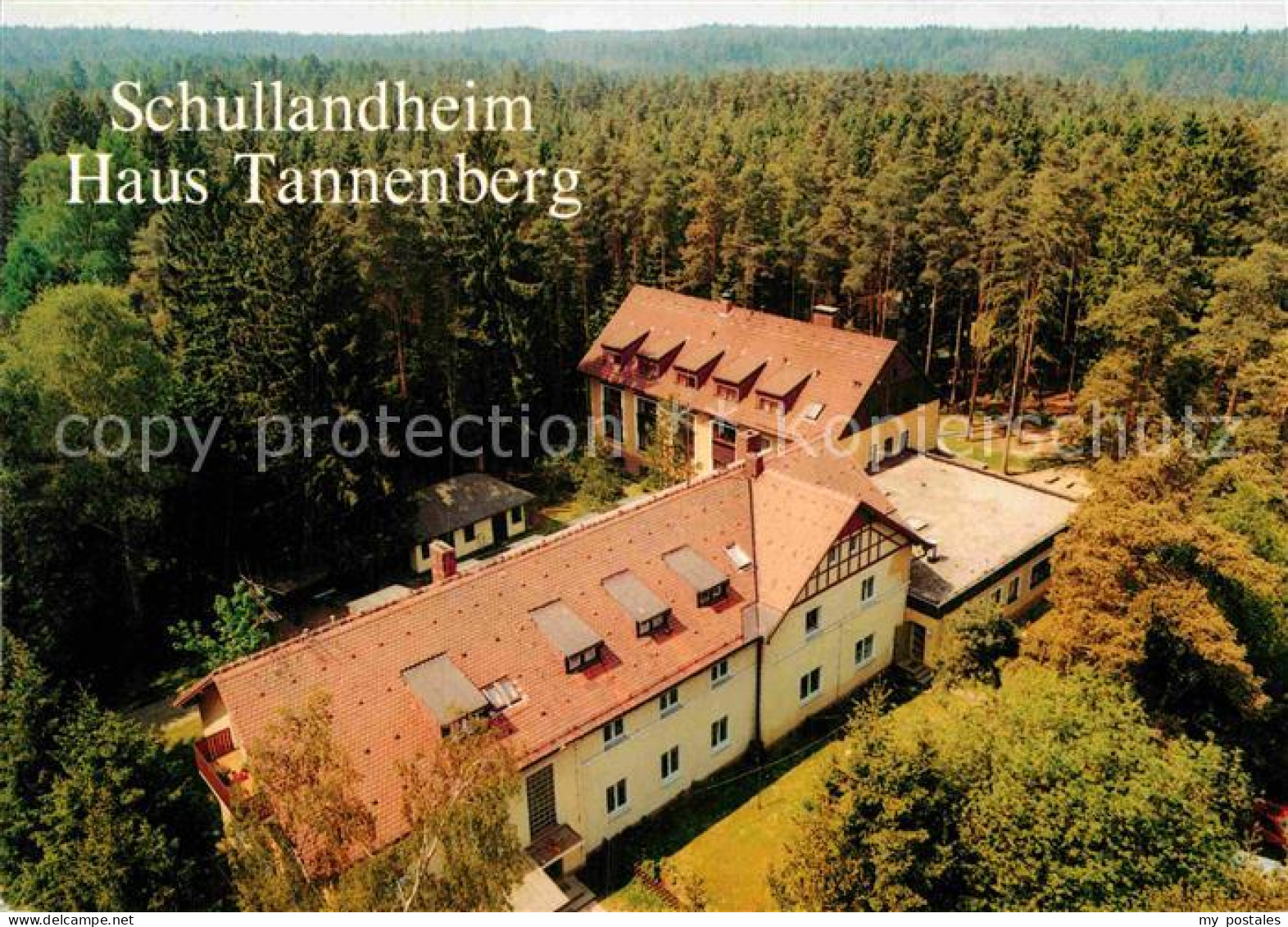 72885148 Rehau Oberfranken Schullandheim Haus Tannenberg Fliegeraufnahme  Rehau - Rehau