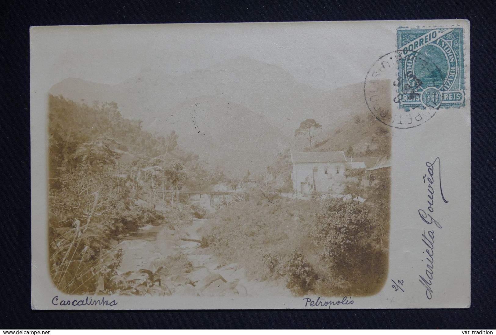 BRESIL - CPA Carte Photo Petropolis Pour L'Algérie - 1903 - Pas Courant - A  2101 - Brieven En Documenten