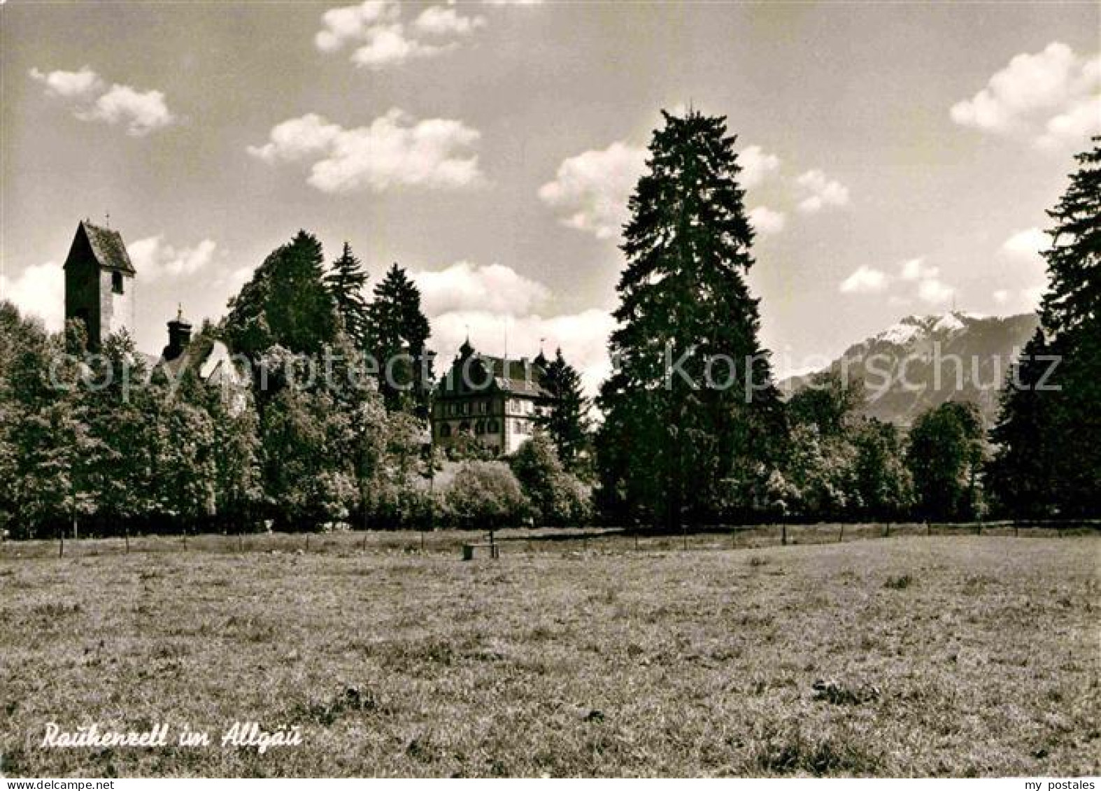 72885126 Rauhenzell Blick Ueber Die Wiesen Kirchturm Alpen Rauhenzell - Immenstadt