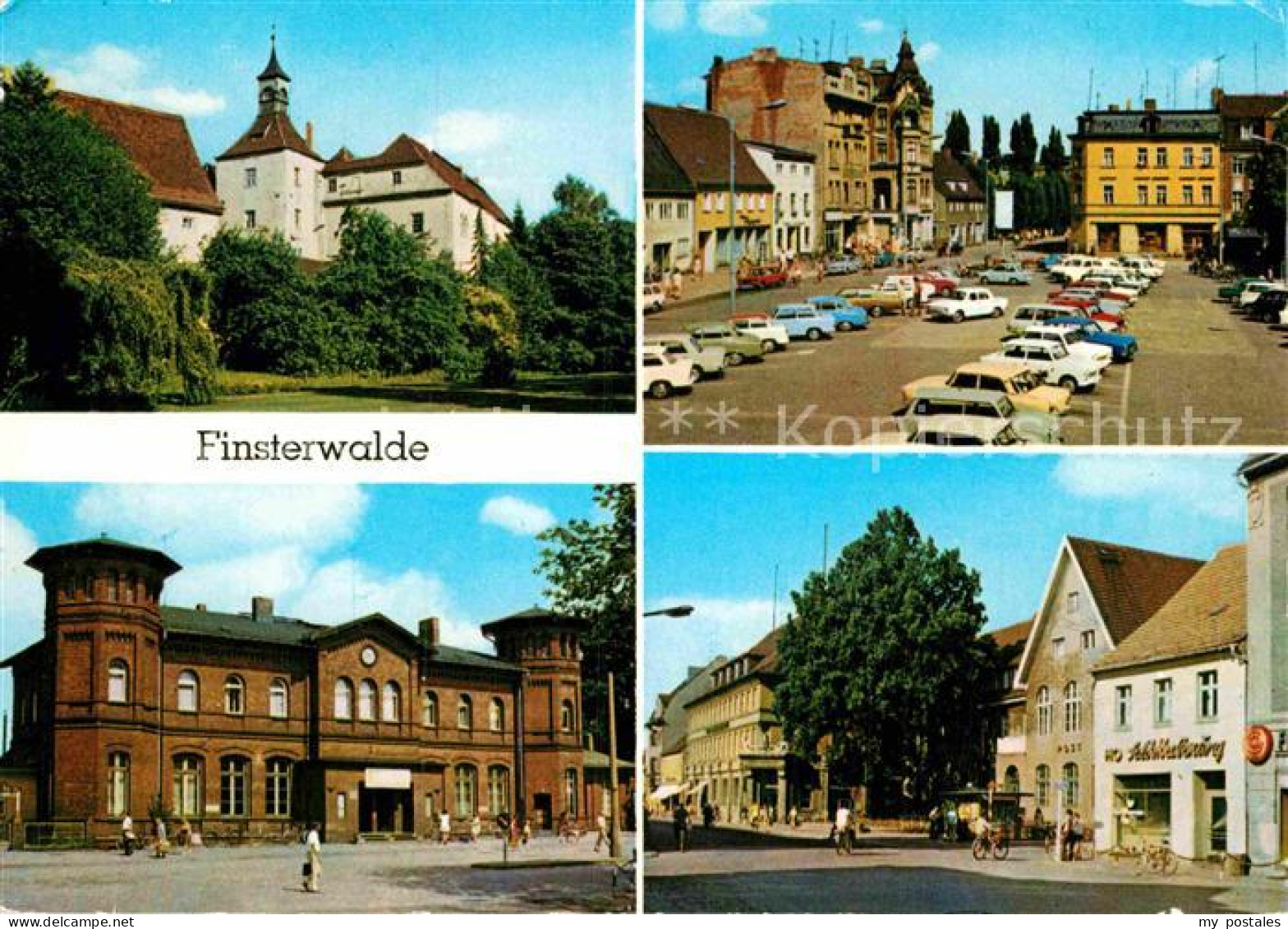 72885119 Finsterwalde Schloss Markt Bahnhof Ernst Thaelmann Strasse Finsterwalde - Finsterwalde