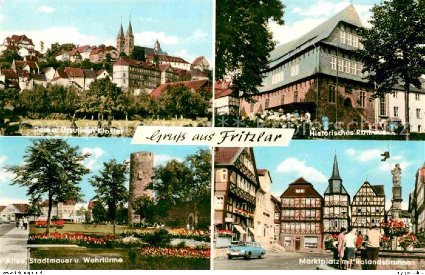 72885046 Fritzlar Dom Ursulinenkloster Historisches Rathaus Allee Stadtmauer Weh - Fritzlar