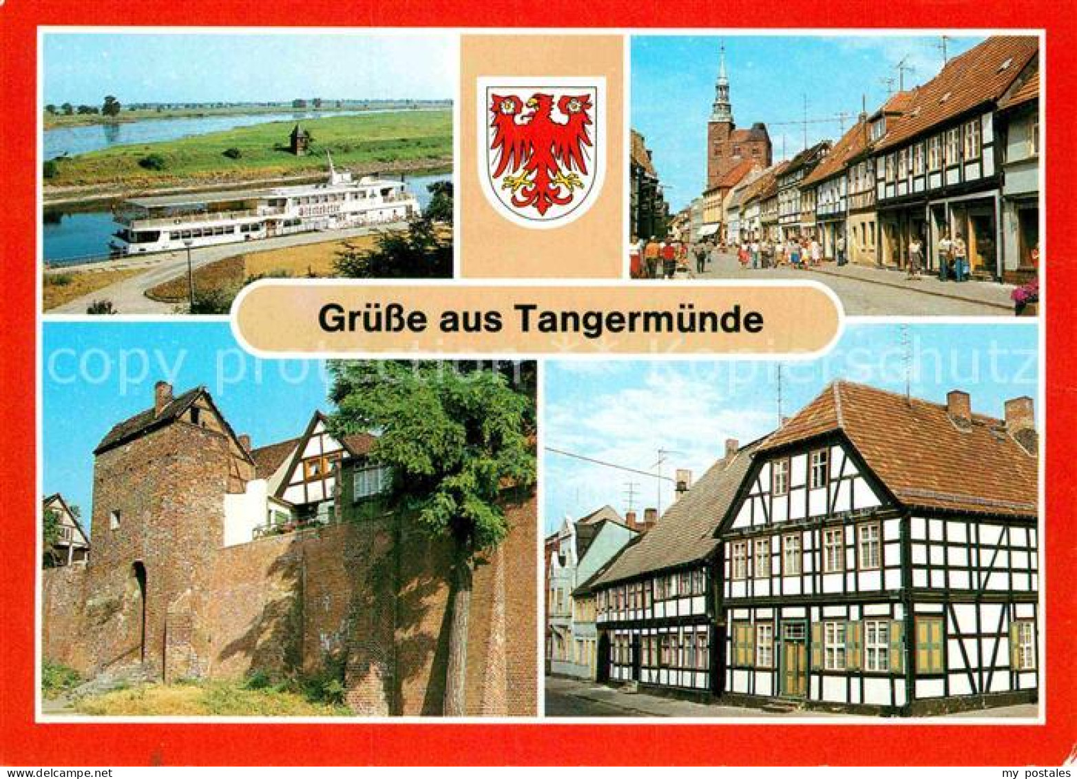 72884644 Tangermuende HOG Stoertebeker Stephanskirche Stadtmauer Steigbergturm F - Tangermünde