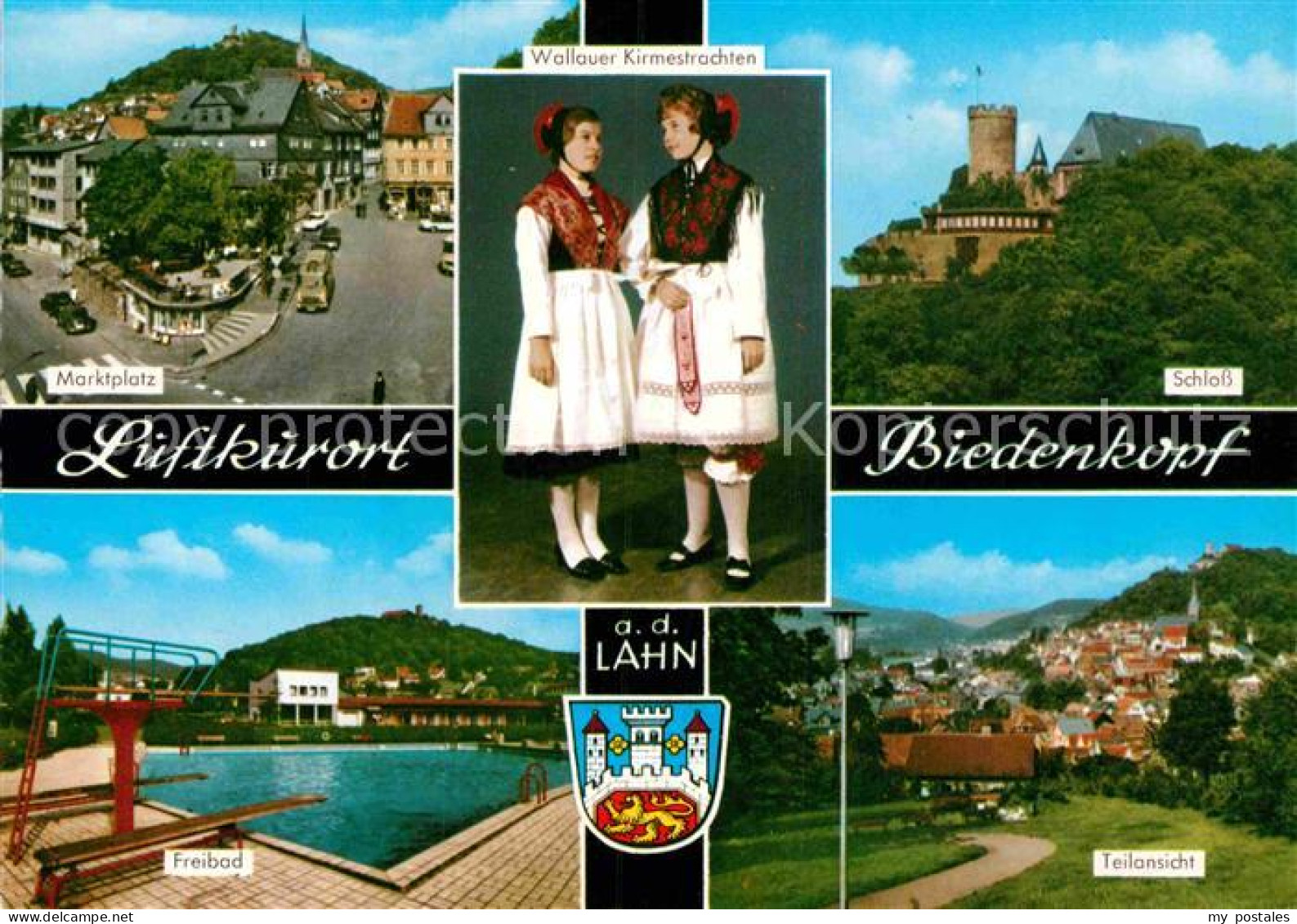 72883944 Biedenkopf Marktplatz Wallauer Kirmestrachten Schloss Freibad Biedenkop - Biedenkopf