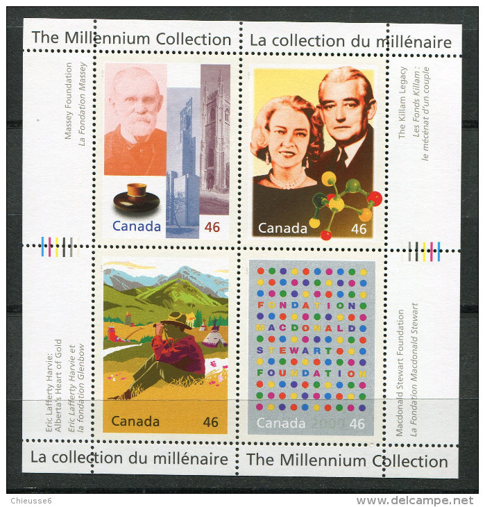 Canada ** -  Bloc 52   - La Collection Du Millénaire - Une Tradition De Générosité - Blocks & Kleinbögen