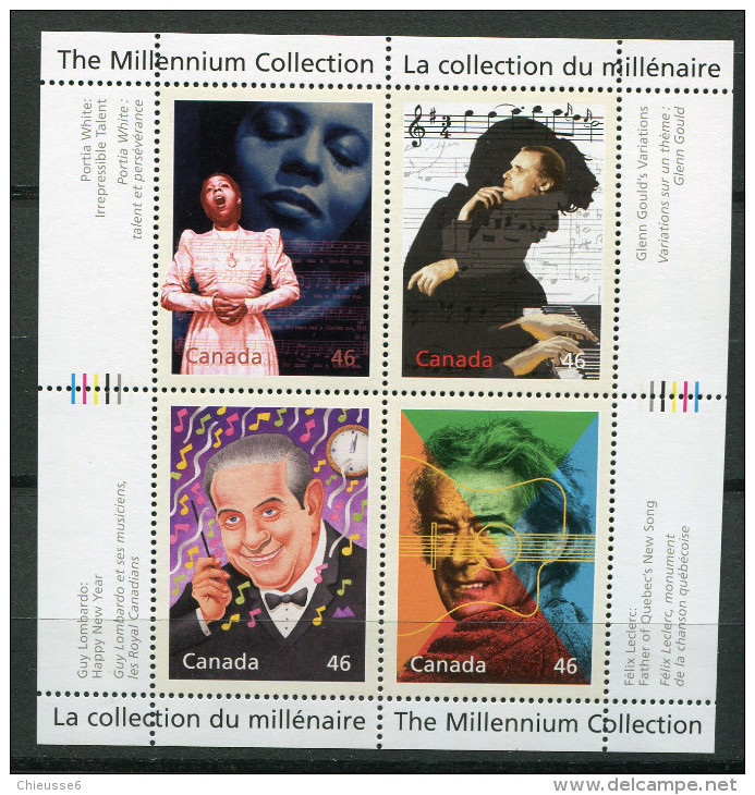 Canada ** -  Bloc 42  - La Collection Du Millénaire -  Artistes Canadiens - - Blocks & Sheetlets