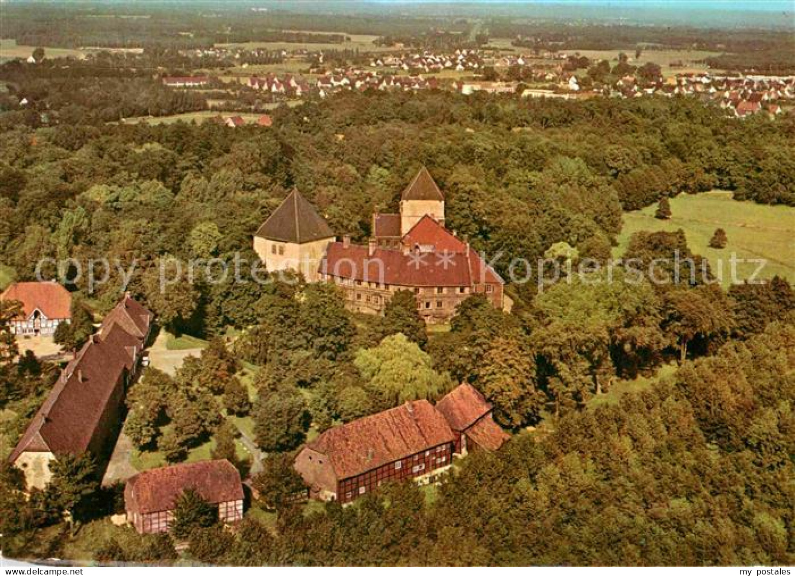 72883612 Rheda-Wiedenbrueck Fliegeraufnahme Schloss Rheda Rheda-Wiedenbrueck - Rheda-Wiedenbrück