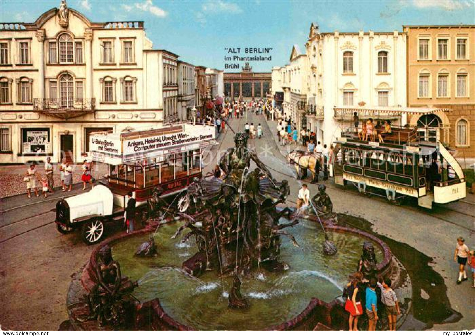 72881409 Bruehl Rheinland Neptunbrunnen Alt Berlin Phantasialand Freizeitpark Ab - Brühl