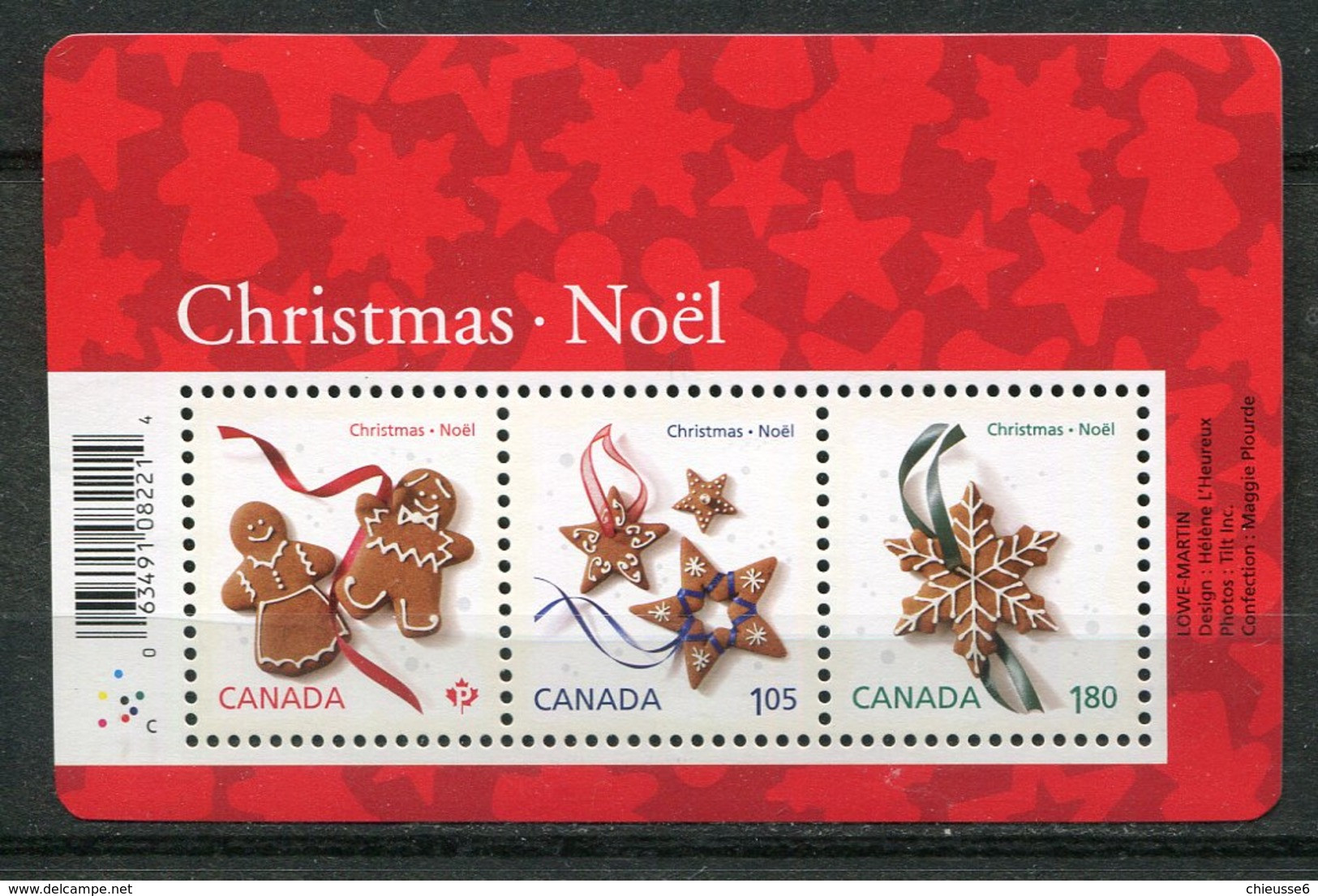 Canada ** Bloc 166 - Noel - Biscuits - - Blocchi & Foglietti