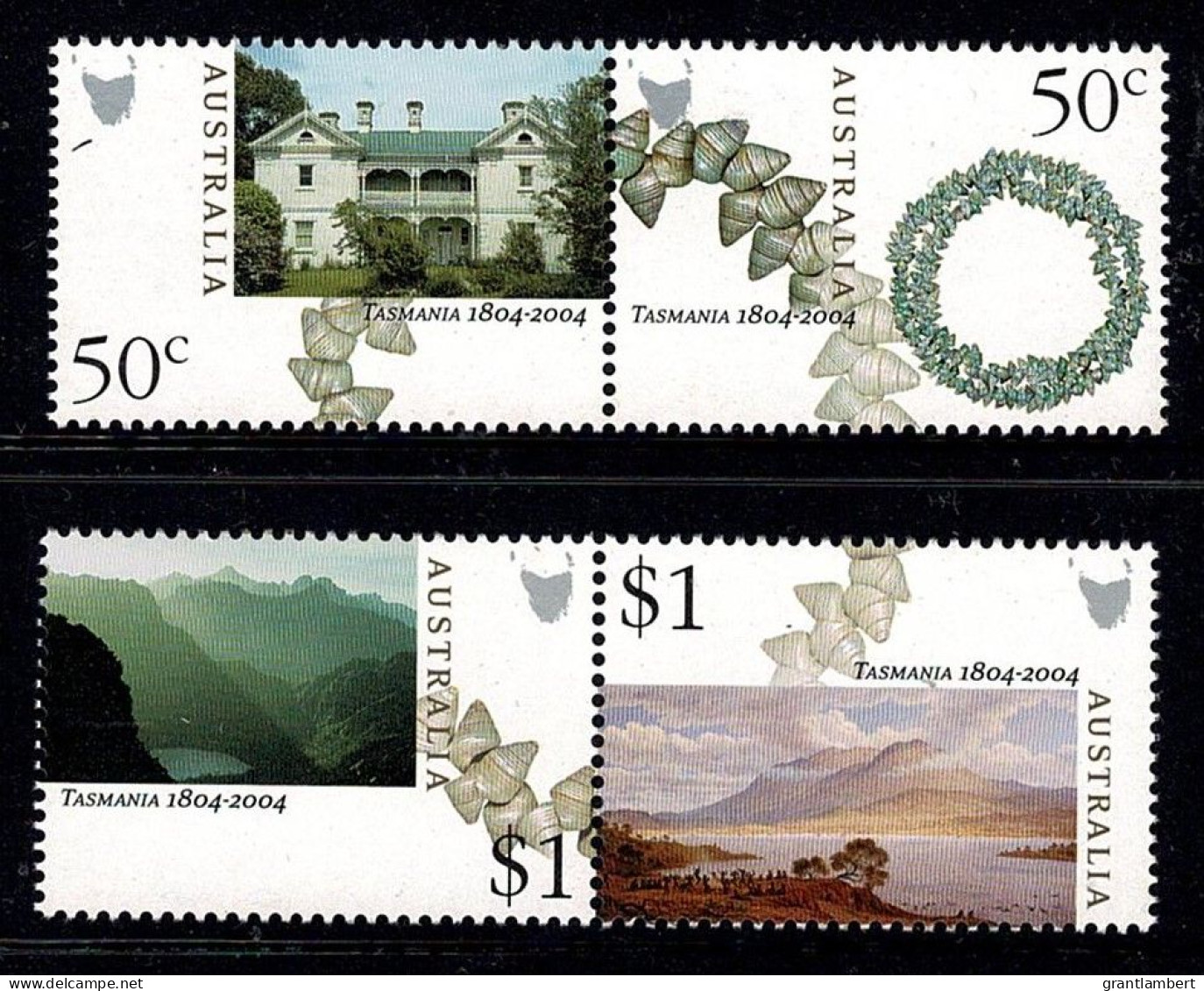 Australia 2004 Tasmania 200 Years  Set Of 4 MNH - Ongebruikt