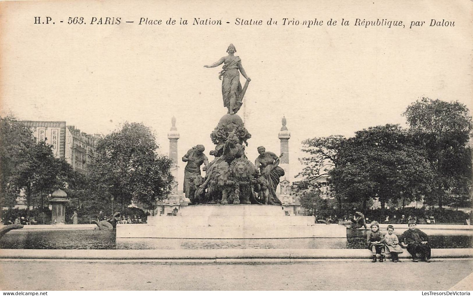 FRANCE - Paris - Place De La Nation - Statue Du Triomphe De La République Par Dalou - Carte Postale Ancienne - Triumphbogen