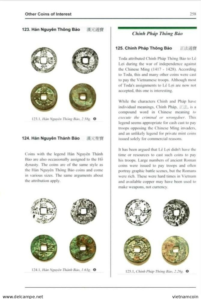 Ancient Annam Coin Chinh Phap Nguyen Bao Ho Dynasty 1400-1407 Dr. Allan Barker 125.1 - Vietnam