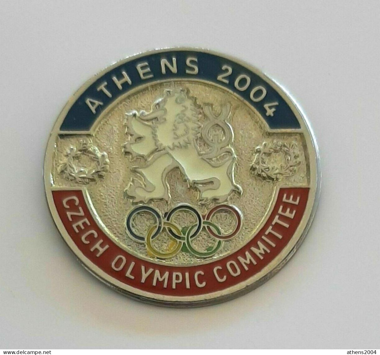 @ Athens 2004 Olympic Games - Czech Republic Dated NOC Pin - Jeux Olympiques