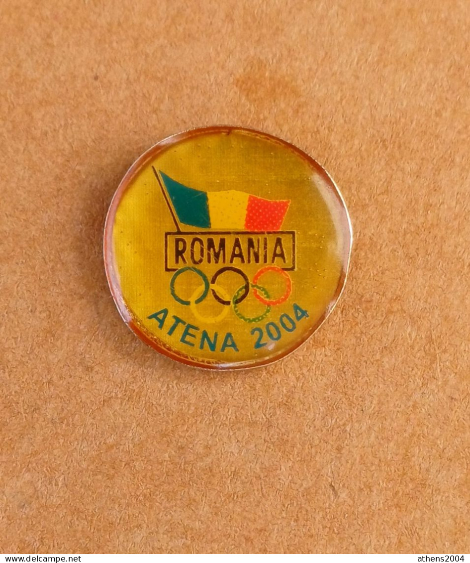 @ Athens 2004 Olympic Games - Romania Dated NOC Pin - Jeux Olympiques