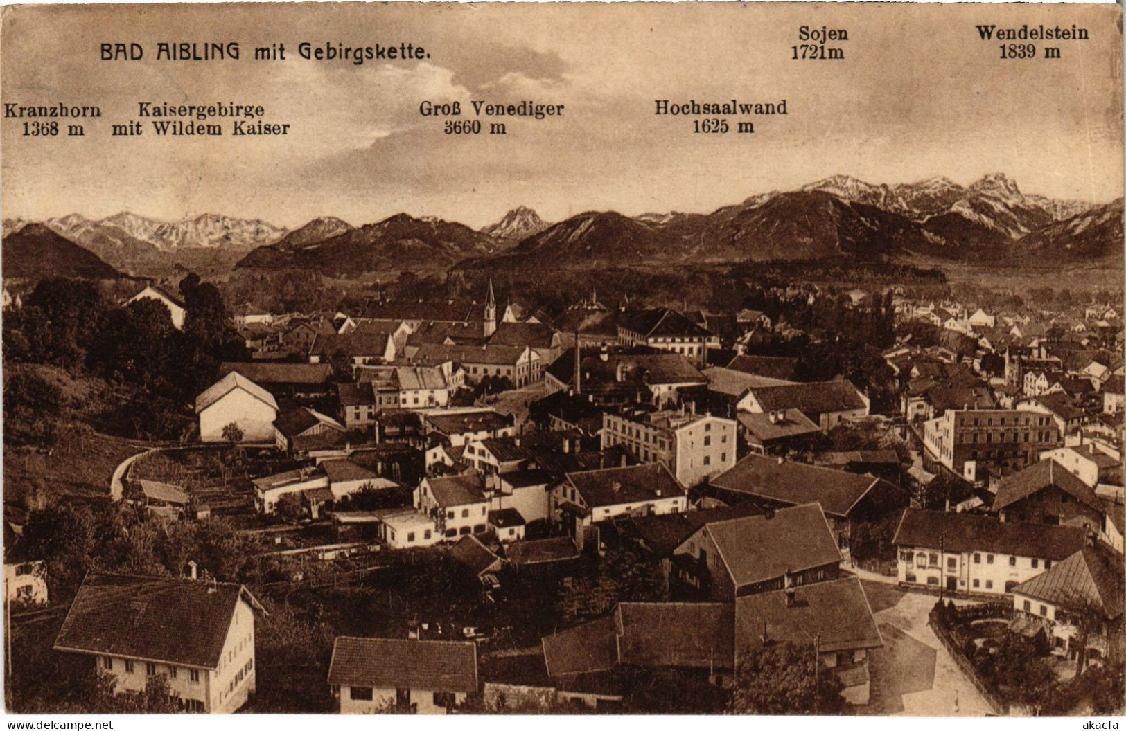 CPA AK BAD AIBLING Mit Gebirgskette GERMANY (1384337) - Bad Aibling