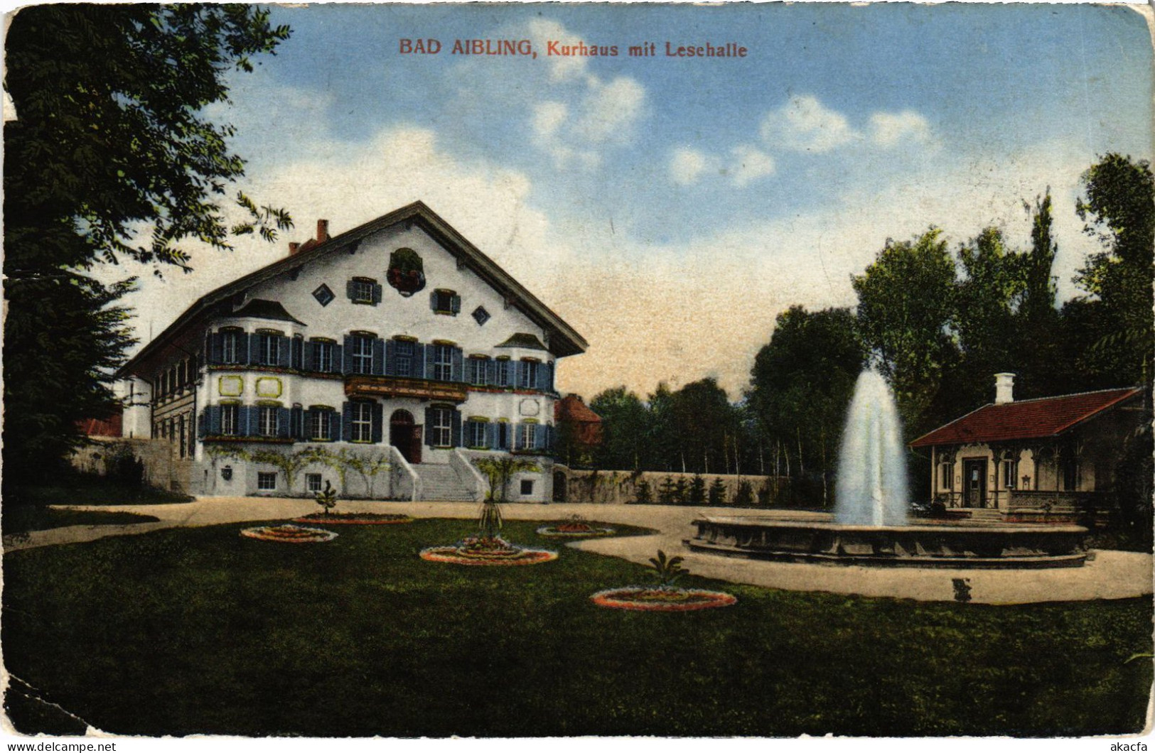 CPA AK BAD AIBLING Kurhaus Mit Lesehalle GERMANY (1384336) - Bad Aibling