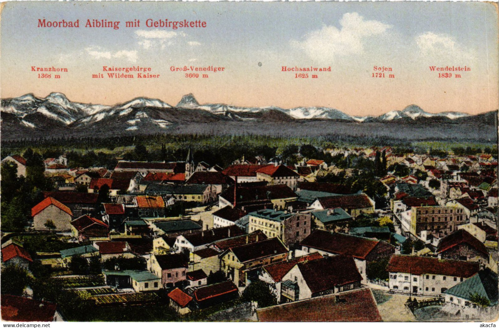 CPA AK BAD AIBLING Mit Gebirgskette GERMANY (1384328) - Bad Aibling