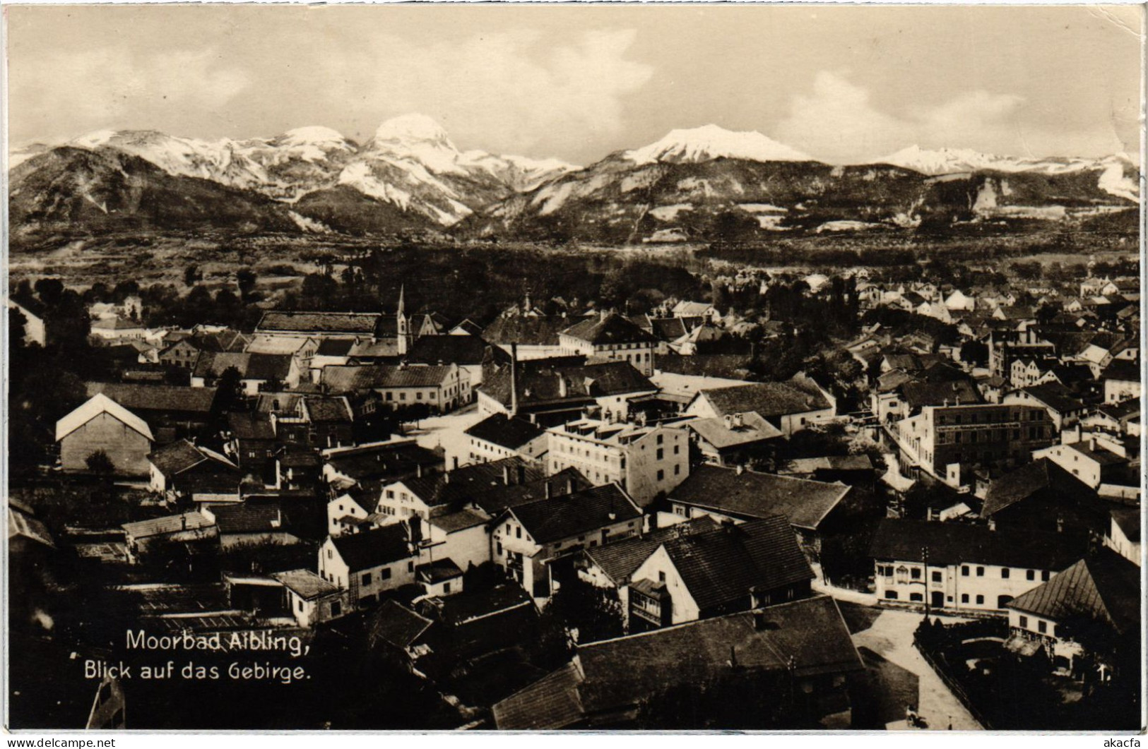 CPA AK BAD AIBLING Blick Auf Das Gebirge GERMANY (1384306) - Bad Aibling