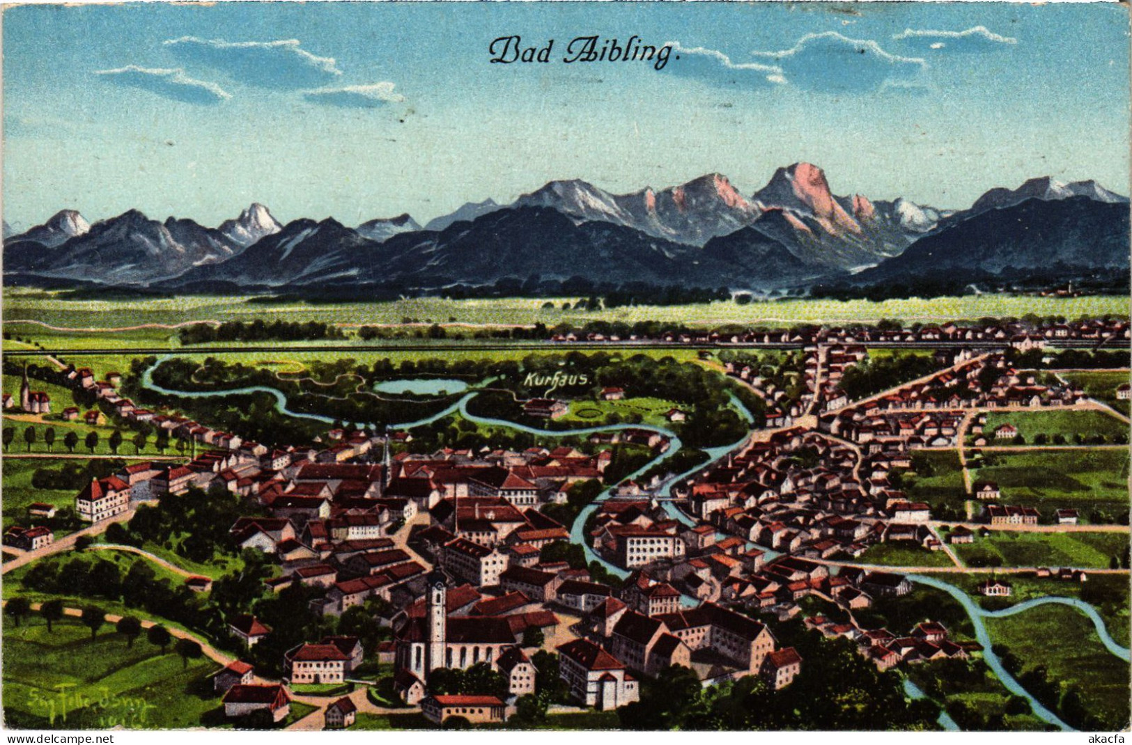 CPA AK BAD AIBLING Totalansicht GERMANY (1384309) - Bad Aibling