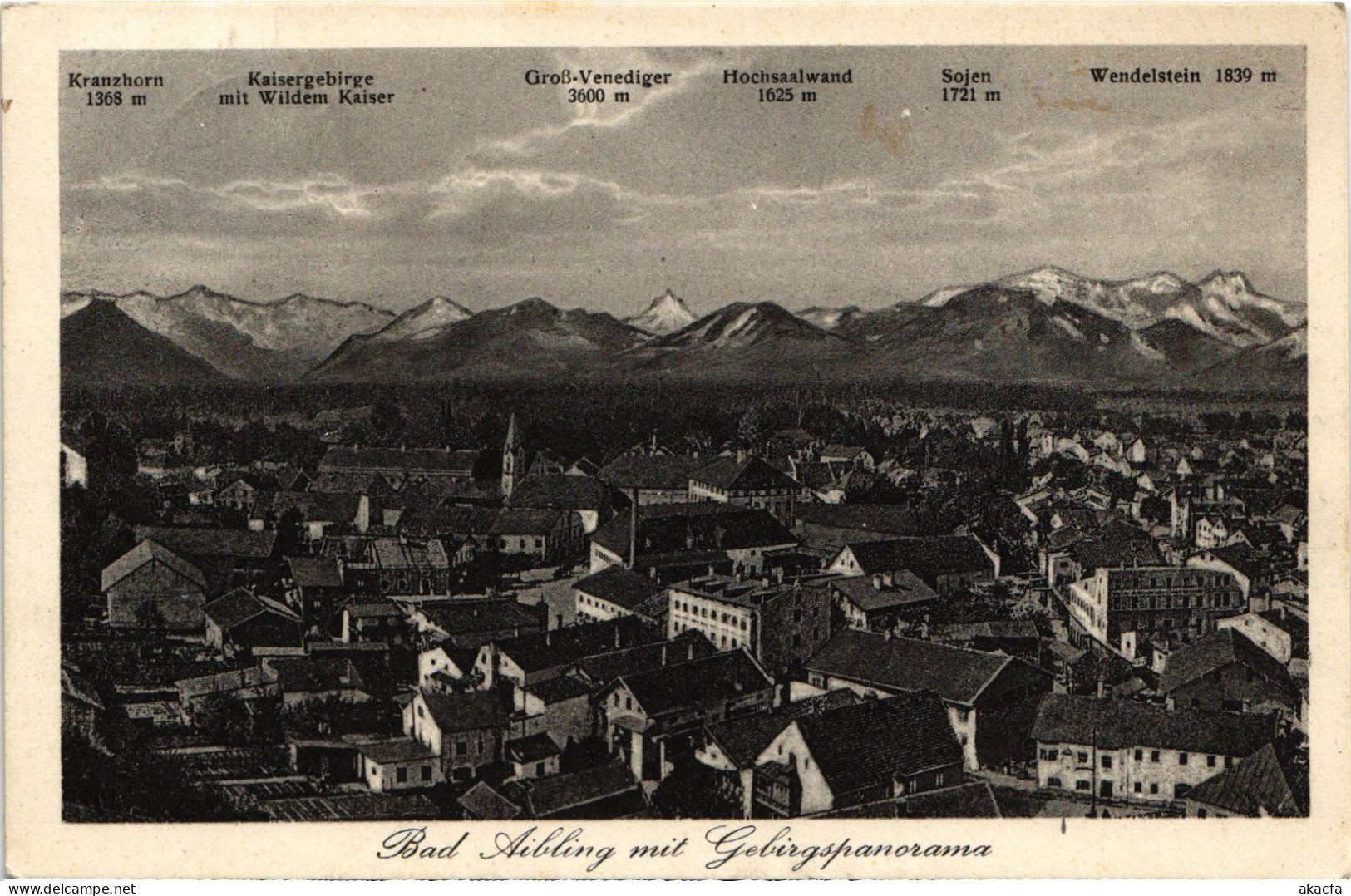 CPA AK BAD AIBLING Mit Gebirgspanorama GERMANY (1384297) - Bad Aibling