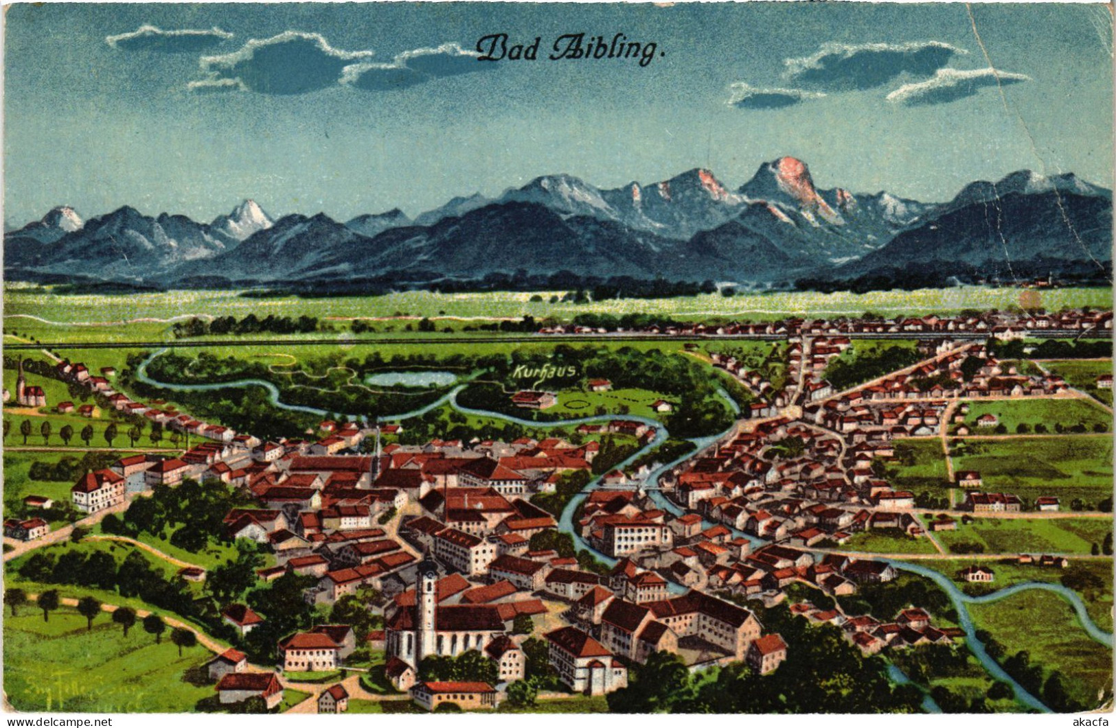 CPA AK BAD AIBLING Totalansicht GERMANY (1384285) - Bad Aibling