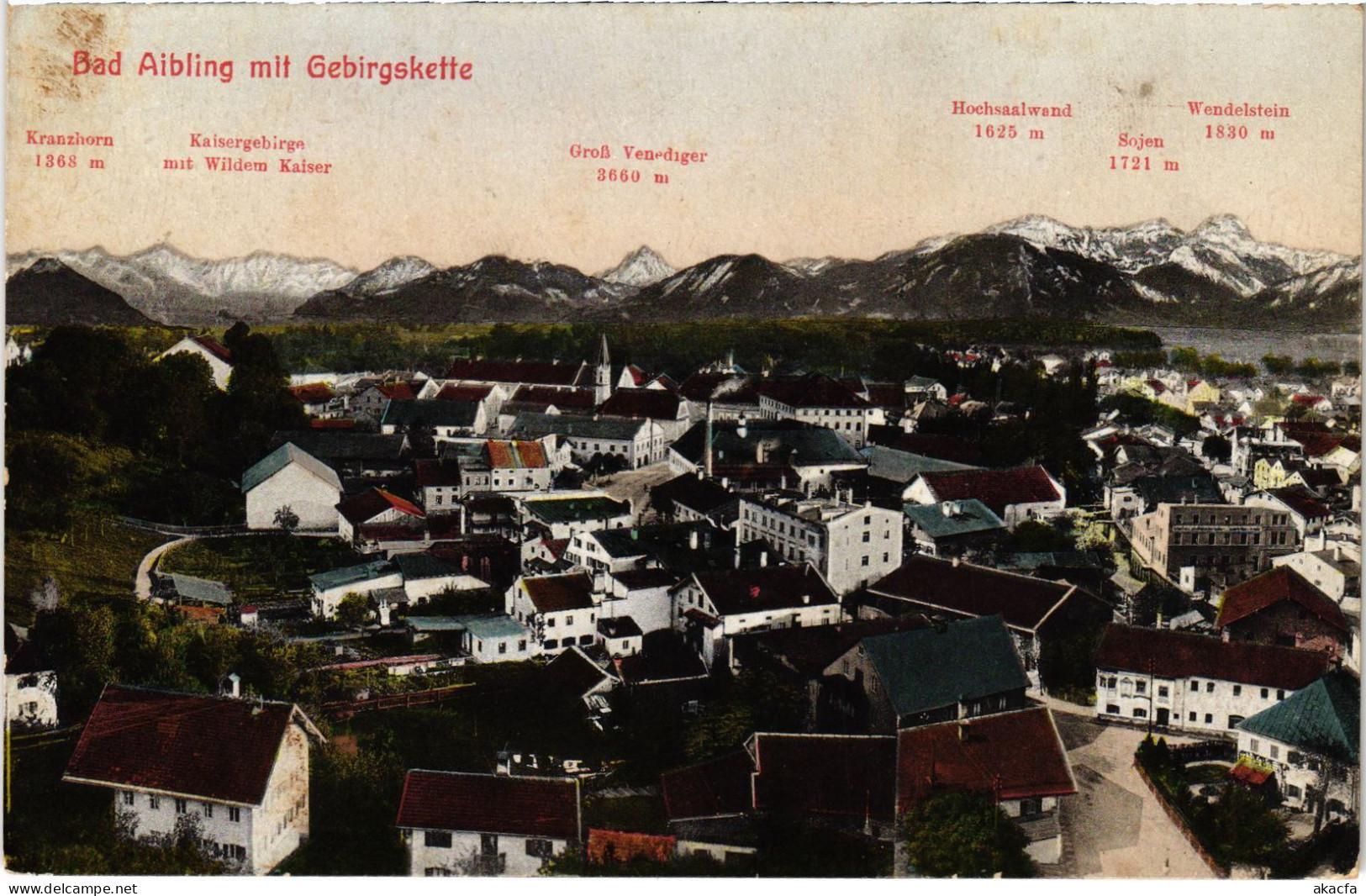 CPA AK BAD AIBLING Mit Gebirgskette GERMANY (1384278) - Bad Aibling