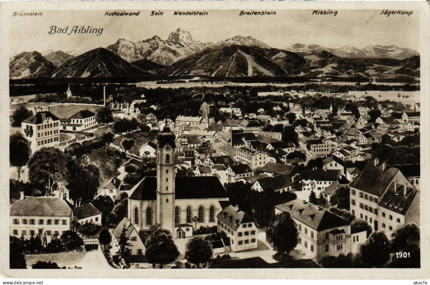 CPA AK BAD AIBLING Totalansicht GERMANY (1384272) - Bad Aibling