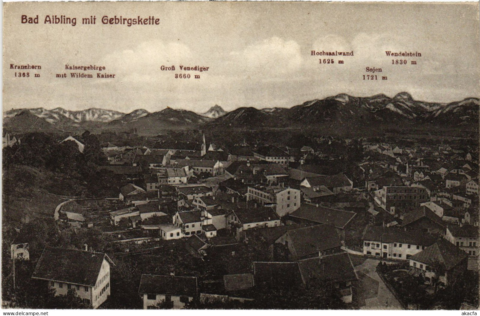 CPA AK BAD AIBLING Mit Gebirgskette GERMANY (1384259) - Bad Aibling