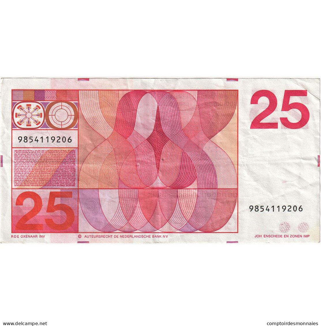 Pays-Bas, 25 Gulden, 1971, 1971-02-10, KM:92a, TTB - 25 Florín Holandés (gulden)