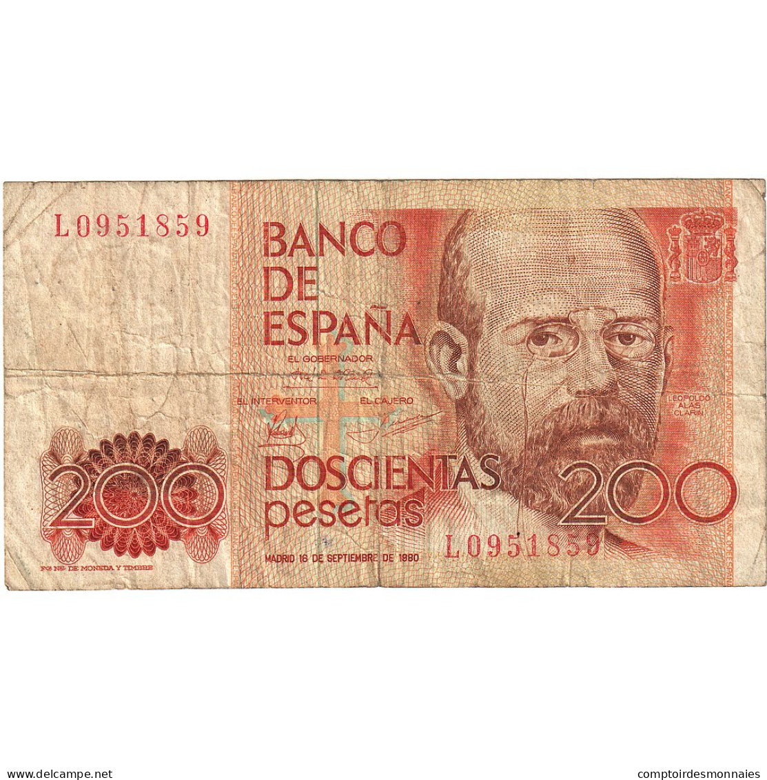 Espagne, 200 Pesetas, 1980-09-16, KM:156, TB - [ 4] 1975-…: Juan Carlos I.