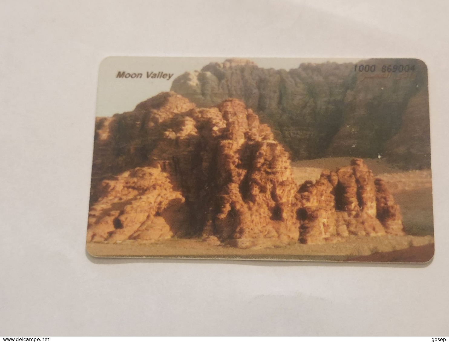 JORDAN-(JO-ALO-0029)-Moon Valley-(134)-(1000-869004)-(1JD)-(9/2000)-used Card+1card Prepiad Free - Jordan
