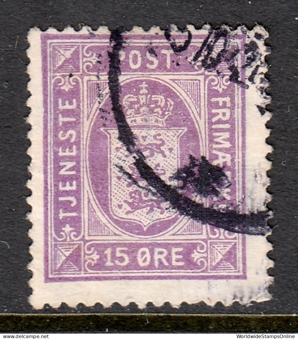 Denmark - Scott #O23 - Used - Very Lt. Crease LL - SCV $37 - Dienstzegels