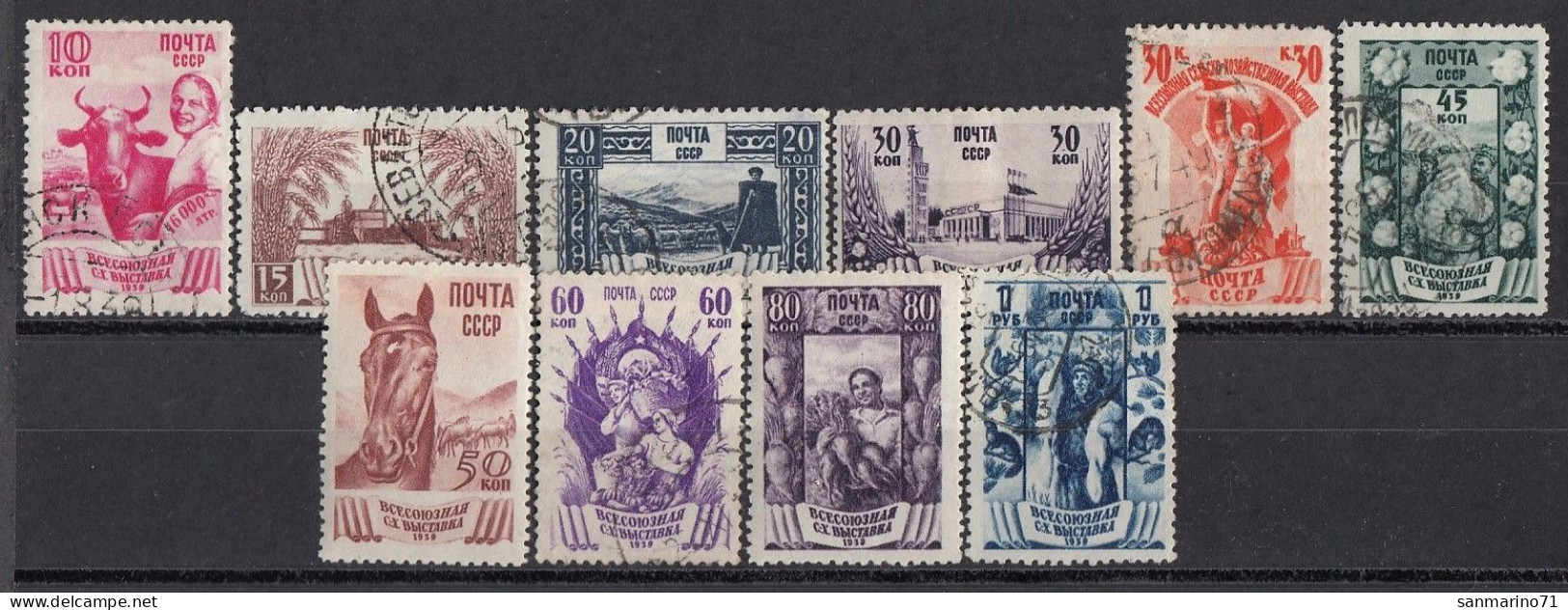 USSR 699-708,used,falc Hinged - Used Stamps